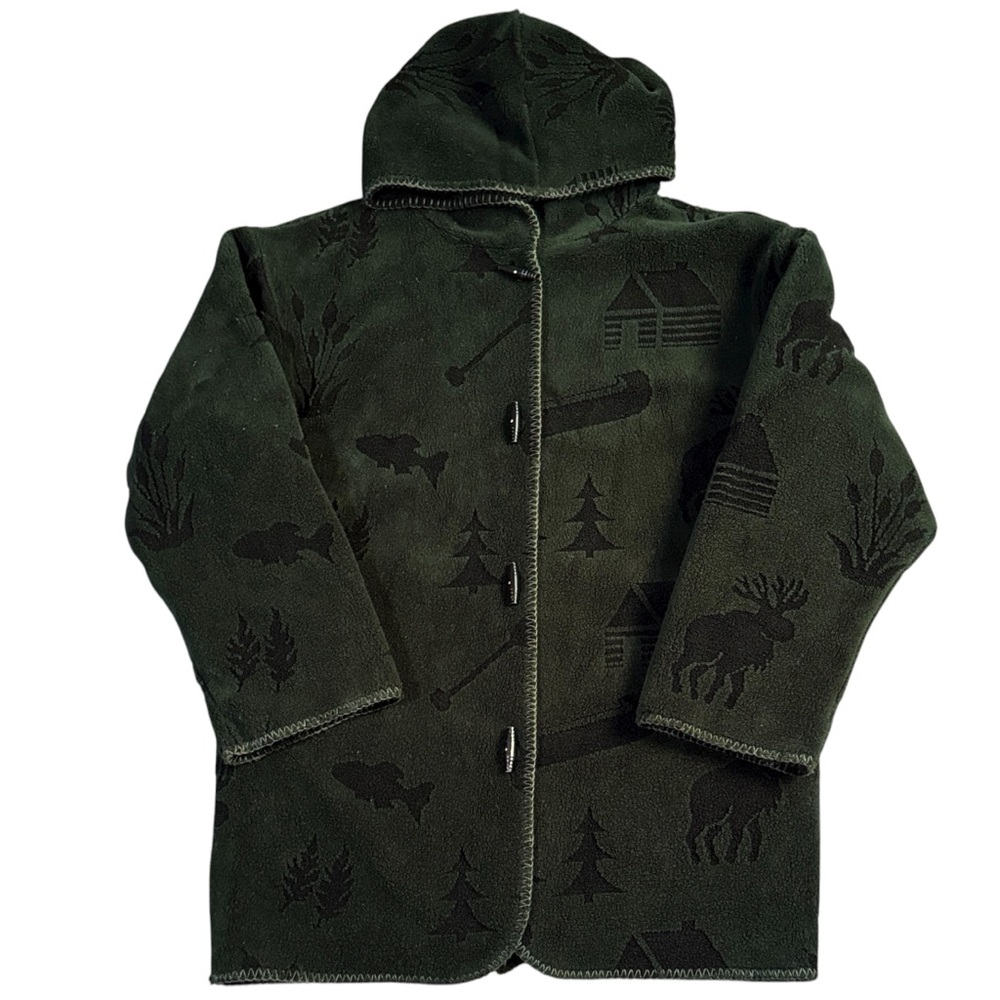 Vintage 90’s Denali Oversized Reversible Fleece Blanket Jacket Coat Women’s M